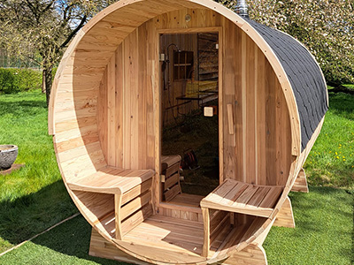 Barrelsauna door Sunspa Benelux